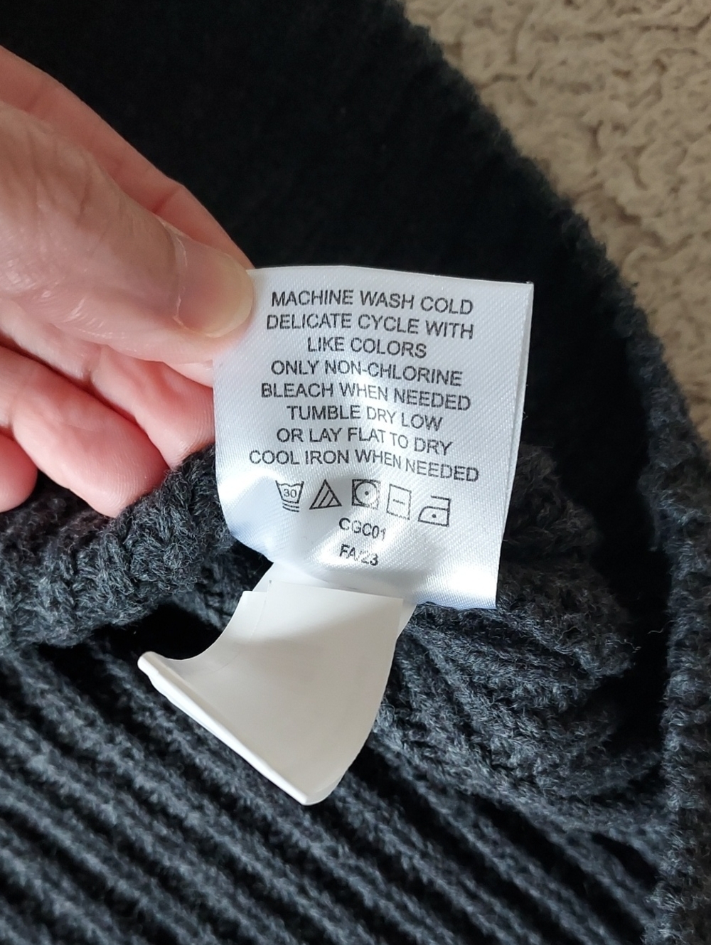 EUC QUINCE cotton fisherman sweater - Picture 5 of 9